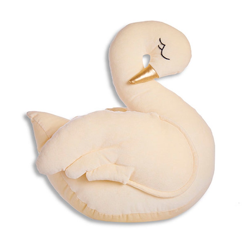 Swan Pillow Handmade Cushion Cozy Swan Soft Swan Swan Etsy