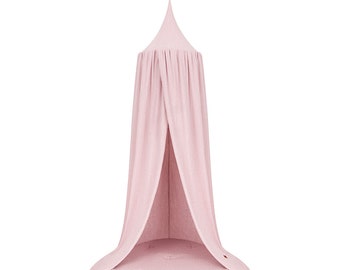 Baldacchino per letto + tappetino - Baldacchino da gioco, Baldacchino per la cameretta, Tenda sospesa, Tenda da gioco, Baldacchino per bambini, Baldacchino, Betthimmel per bambini - Rosa antico