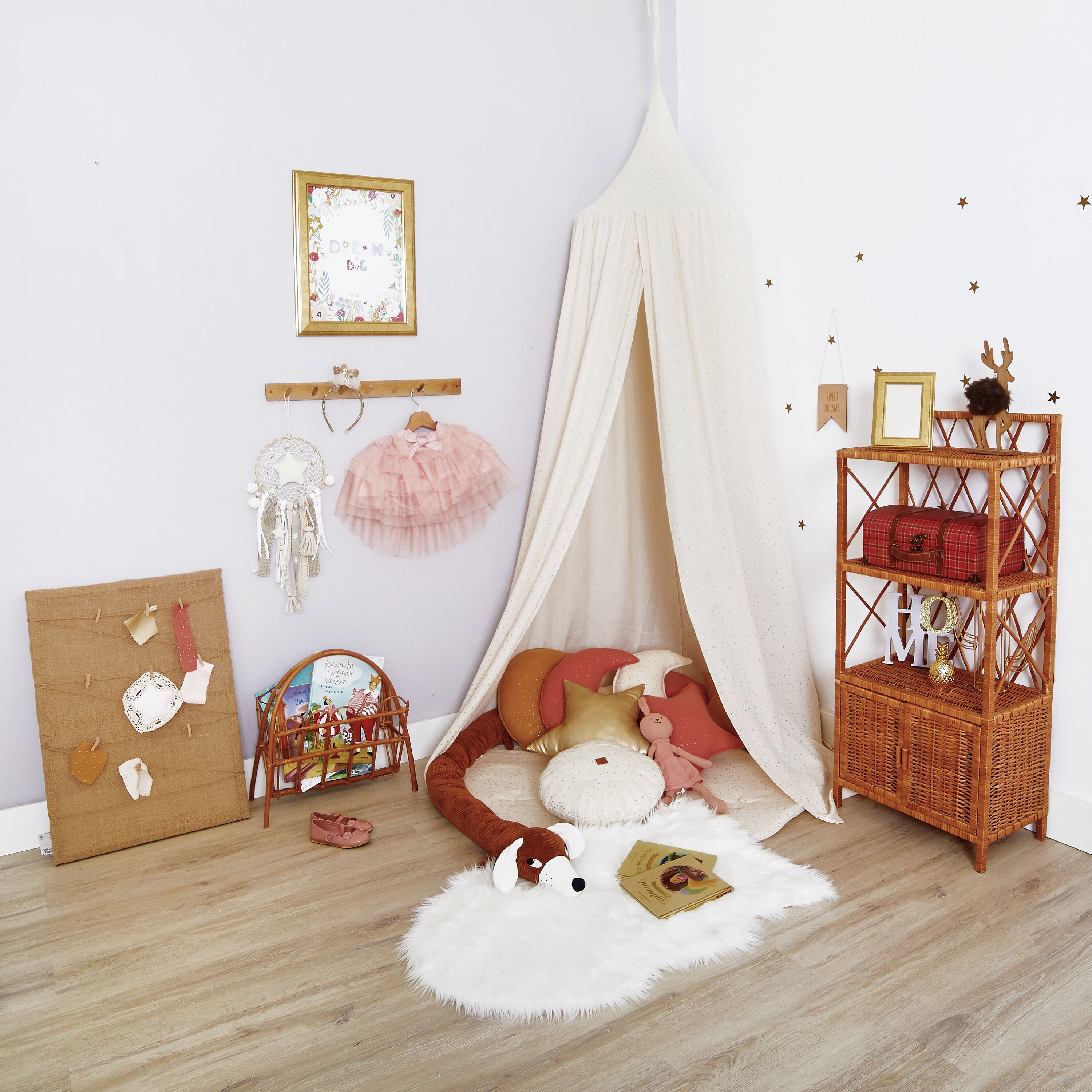 2 Stück Kids Dome Bed Canopy Moskitonetz Spielzelt Kids Privacy Hanging Room 