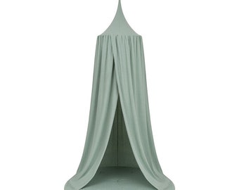 Bed Canopy + Floor Mat - Play Canopy, Nursery Canopy, Hanging Tent, Play Tent, Kids Canopy, Baldachin, Betthimmel for kids - Sage