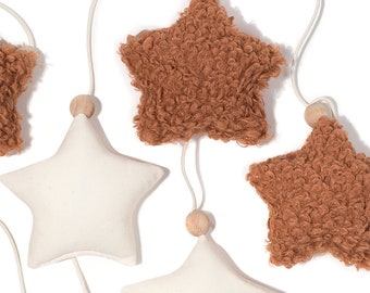 Ghirlanda – boucle, bandierina, decorazione per cameretta, decorazione da parete - Teddy Star Ginger