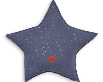 Sternenkissen, Stern Kissen – Muslin Pillow Star Grey