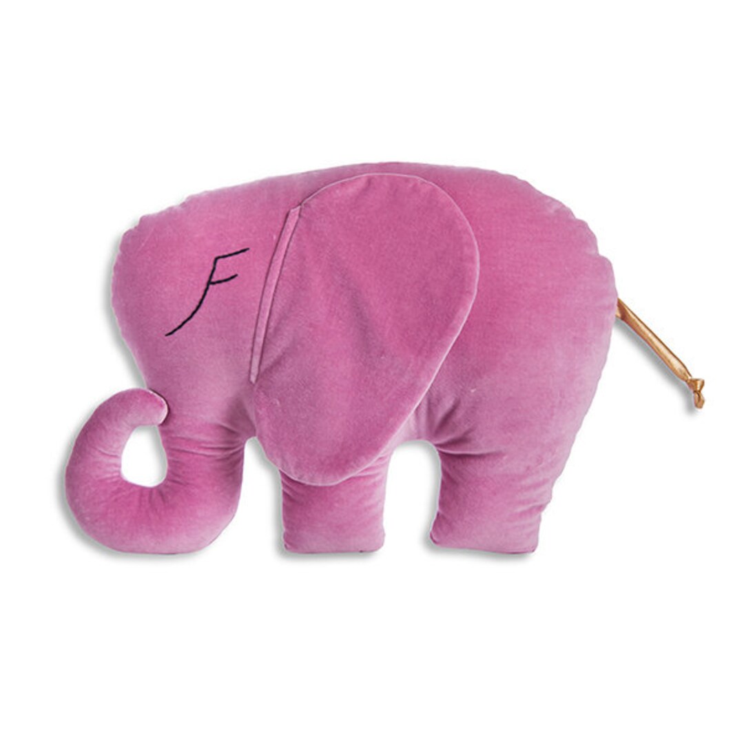 Elephant Pillow Handmade Cushion Cozy Cushion Soft Etsy