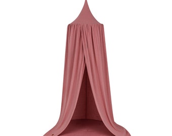 Baldacchino per letto + tappetino - Baldacchino da gioco, Baldacchino per la cameretta, Tenda sospesa, Tenda da gioco, Baldacchino per bambini, Baldacchino, Betthimmel per bambini - Lampone