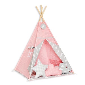 Teepee set with floor mat and pillows Cloudy Rose image 2