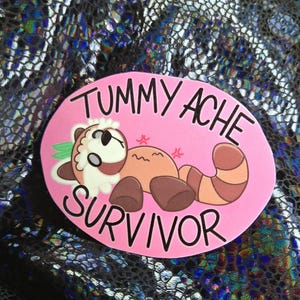 Tummy Ache Survivor Sticker