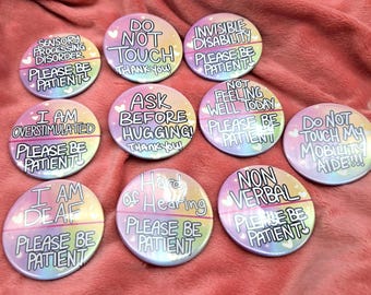 Accessoires Buttons - 2,25 "- ADHD Autismus