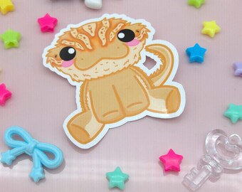 Cuddle Critters Stickers - 5 Designs - Bearded Dragon, Gecko, Axolotl, Tiger, Red Panda