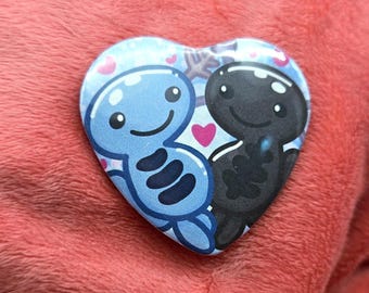 Double Axolotl Monster Button