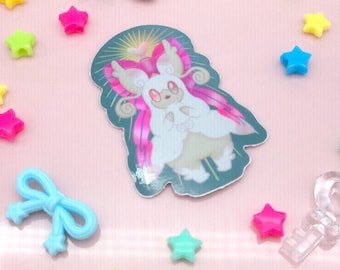 Holo Magical Girl Mega Monster Sticker