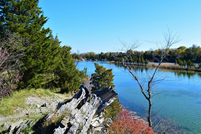 Horseshoe Lake Kelleys Island Ohio Quarry Limestone Quarry Etsy