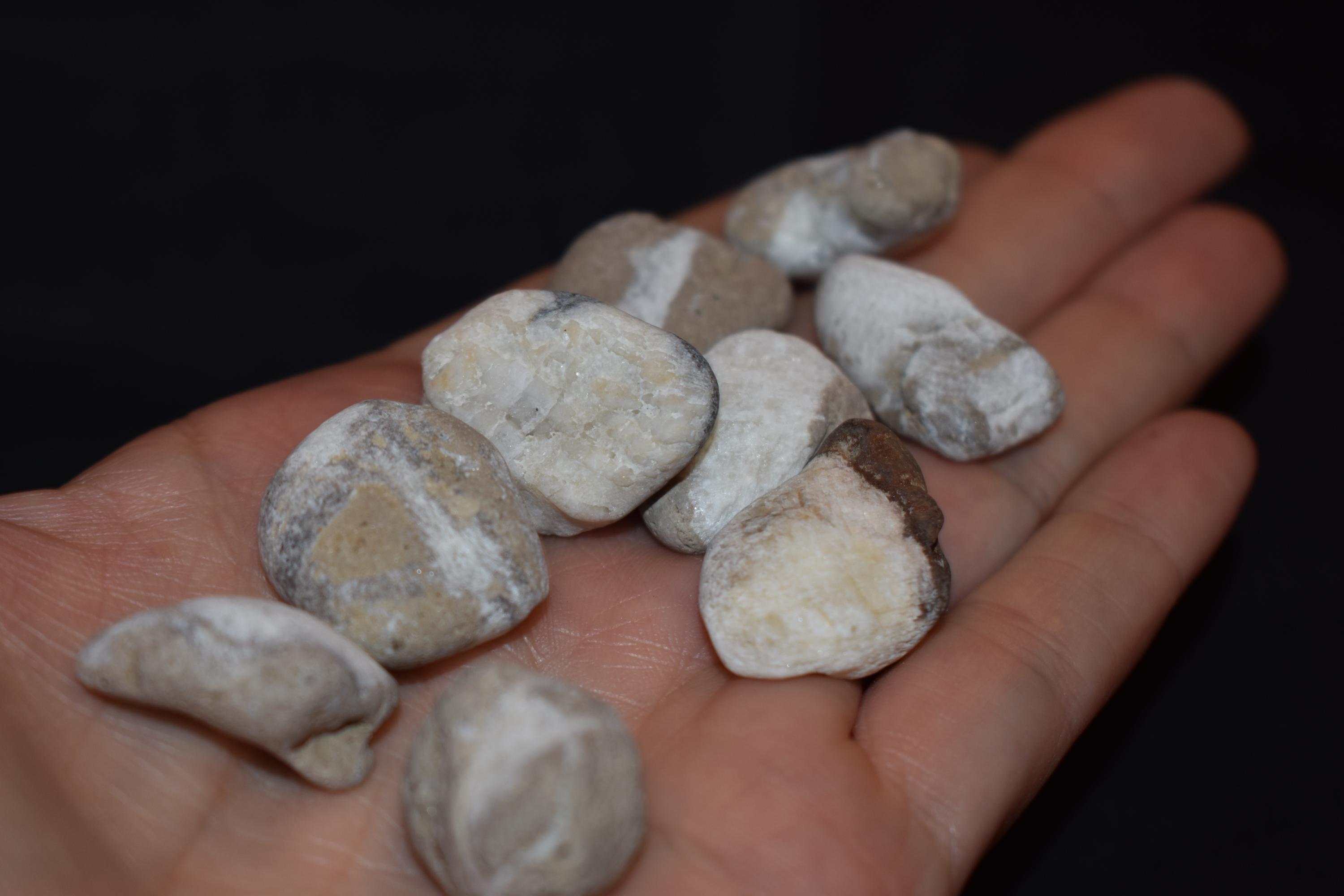 Small Bumpy Rocks Gray Small Unusual Rocks, Grey With White Veining That Shimmers, Jewelry or ...