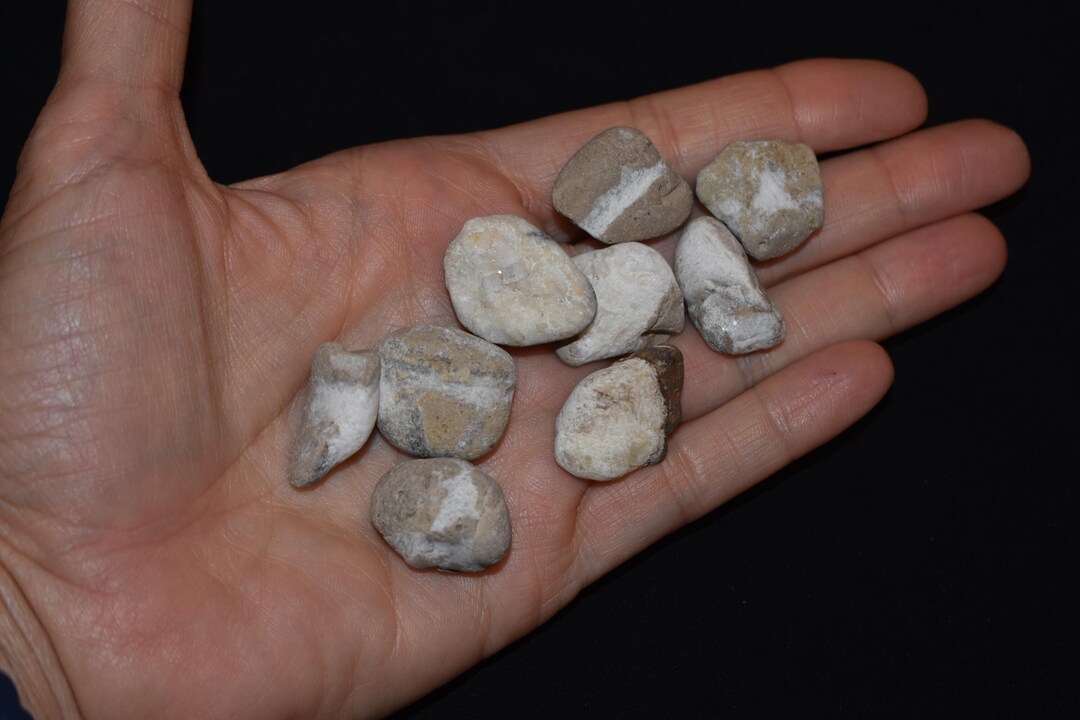 Vary Small Rocks Small Unusual Rocks, Grey With White Veining That Shimmers, Jewelry or ...