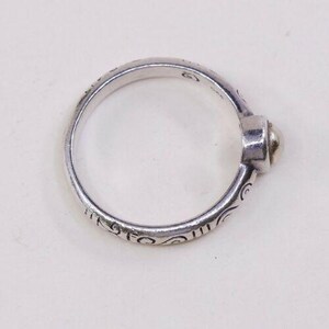 Sz 7 Vtg Brighton Sayan Sterling Silver Handmade Ring, 925 Band W/ Swirly image 6