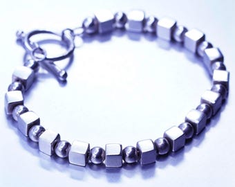 7インチ、ヴィンテージスターリングシルバー925ハンドメイド