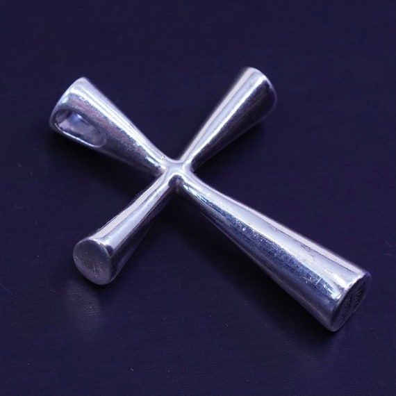 Vintage Kabana sterling 925 silver handmade cross 