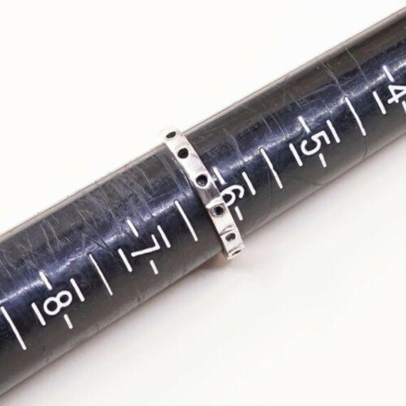 Size 6, Vtg stackable Sterling Silver Handmade Ri… - image 6