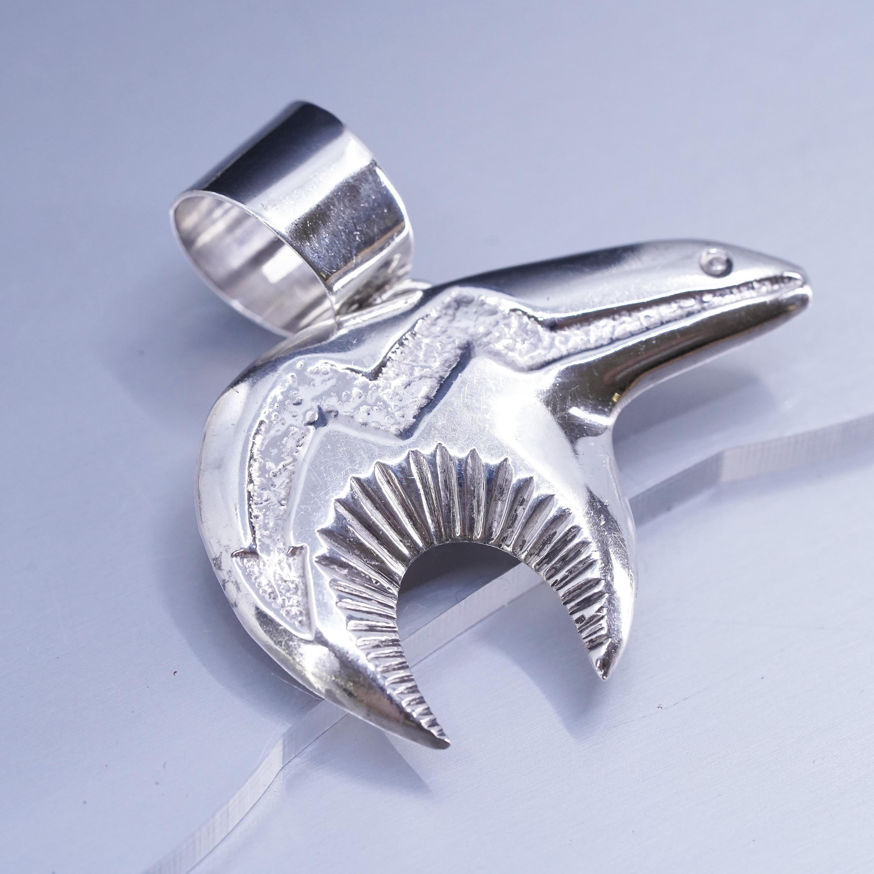 Native American Navajo Alfred Martinez Sterling 925 Silver Bear