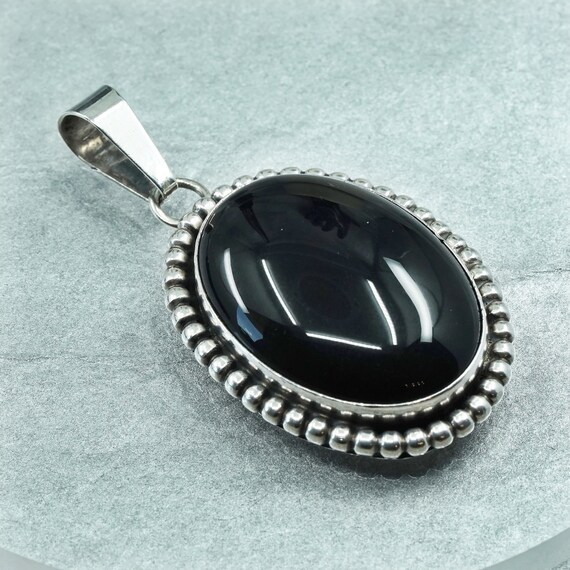 Danny Mike Vintage Native American Navajo Turquoise Sterling Silver Signed Pendant Danny Mike Vintage Native American Navajo Turquoise Sterling Silver Signed Pendant