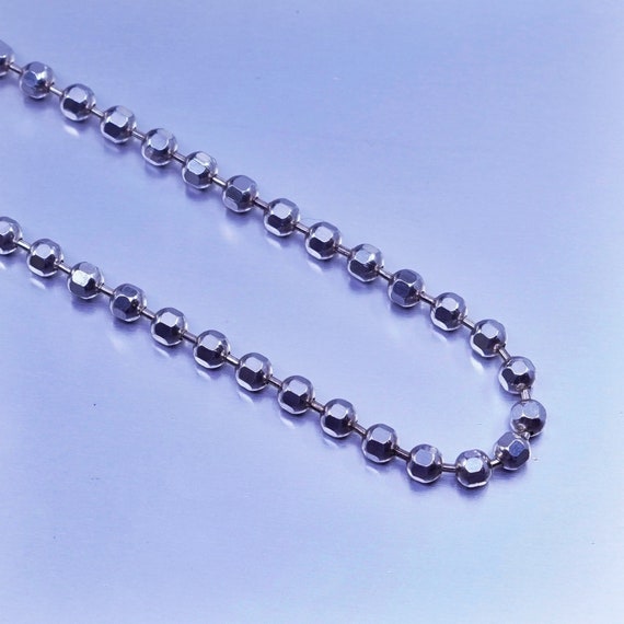 30 3mm Vintage Italy Milor Sterling 925 Silver Bead Chain - Etsy