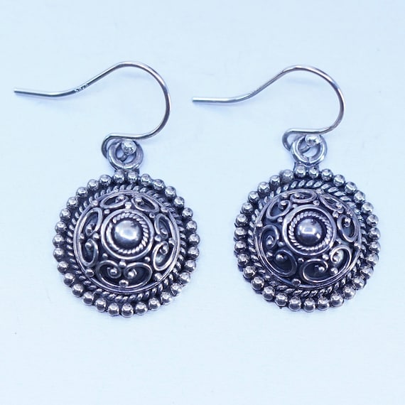 vintage BA Suarti Bali Sterling 925 Silver Pierced