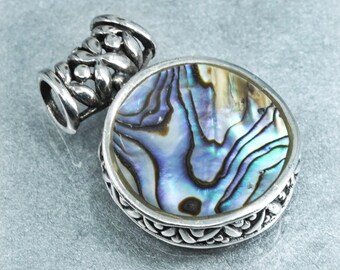 CHARLES THOMAE 925 Sterling Silver Vintage Enamel Larchmont Round