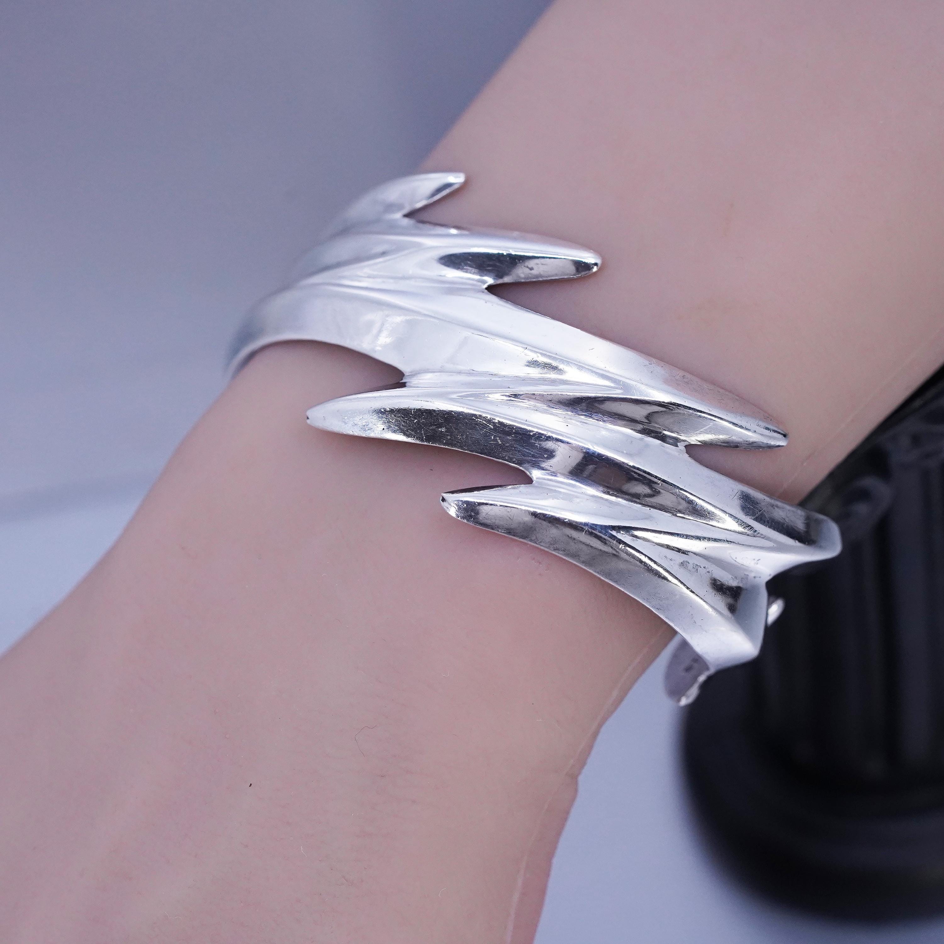 6.5”, Native American Atkinson Co Sterling 925 Silver Bracelet