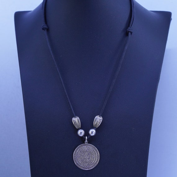 size adjustable, vintage Mexican linen chain neck… - image 3