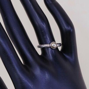 Sz 7 Vtg Brighton Sayan Sterling Silver Handmade Ring, 925 Band W/ Swirly image 7