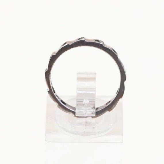 Size 6, Vtg stackable Sterling Silver Handmade Ri… - image 2