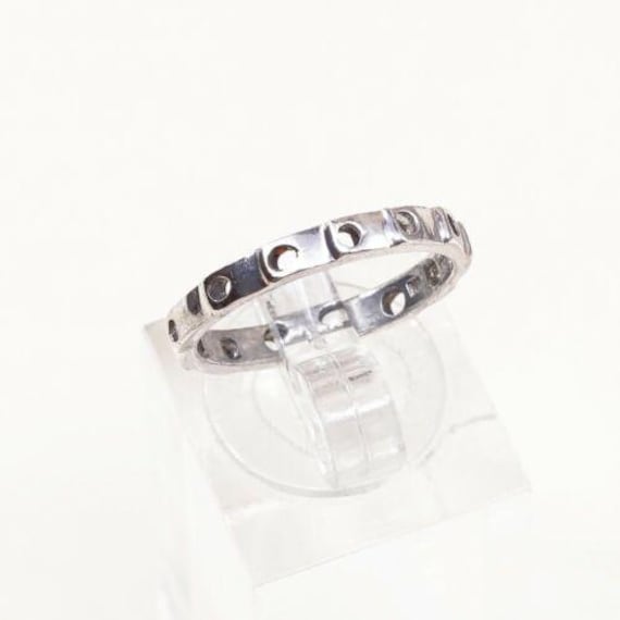 Size 6, Vtg stackable Sterling Silver Handmade Ri… - image 1