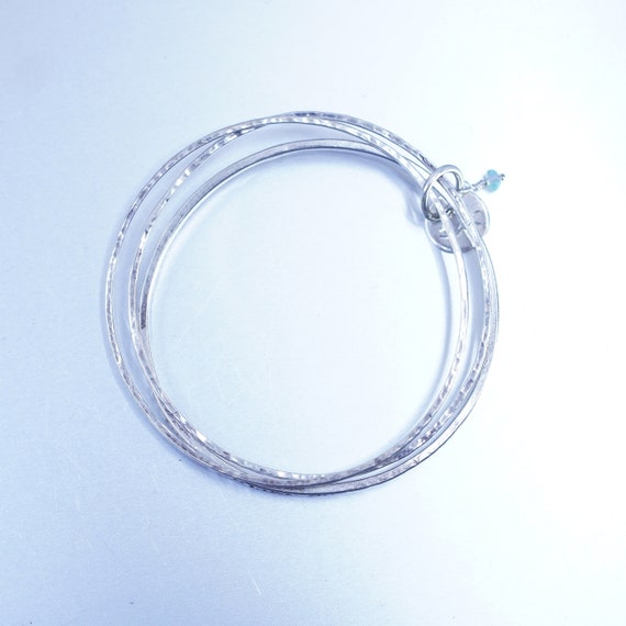 8”, Vintage Sterling 925 silver handmade bracelet… - image 3