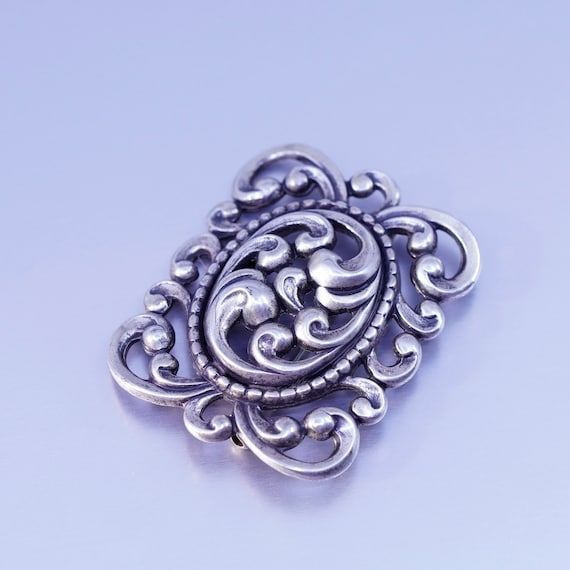 Vintage danecraft sterling silver handmade brooch… - image 3