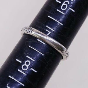 Sz 7 Vtg Brighton Sayan Sterling Silver Handmade Ring, 925 Band W/ Swirly image 8