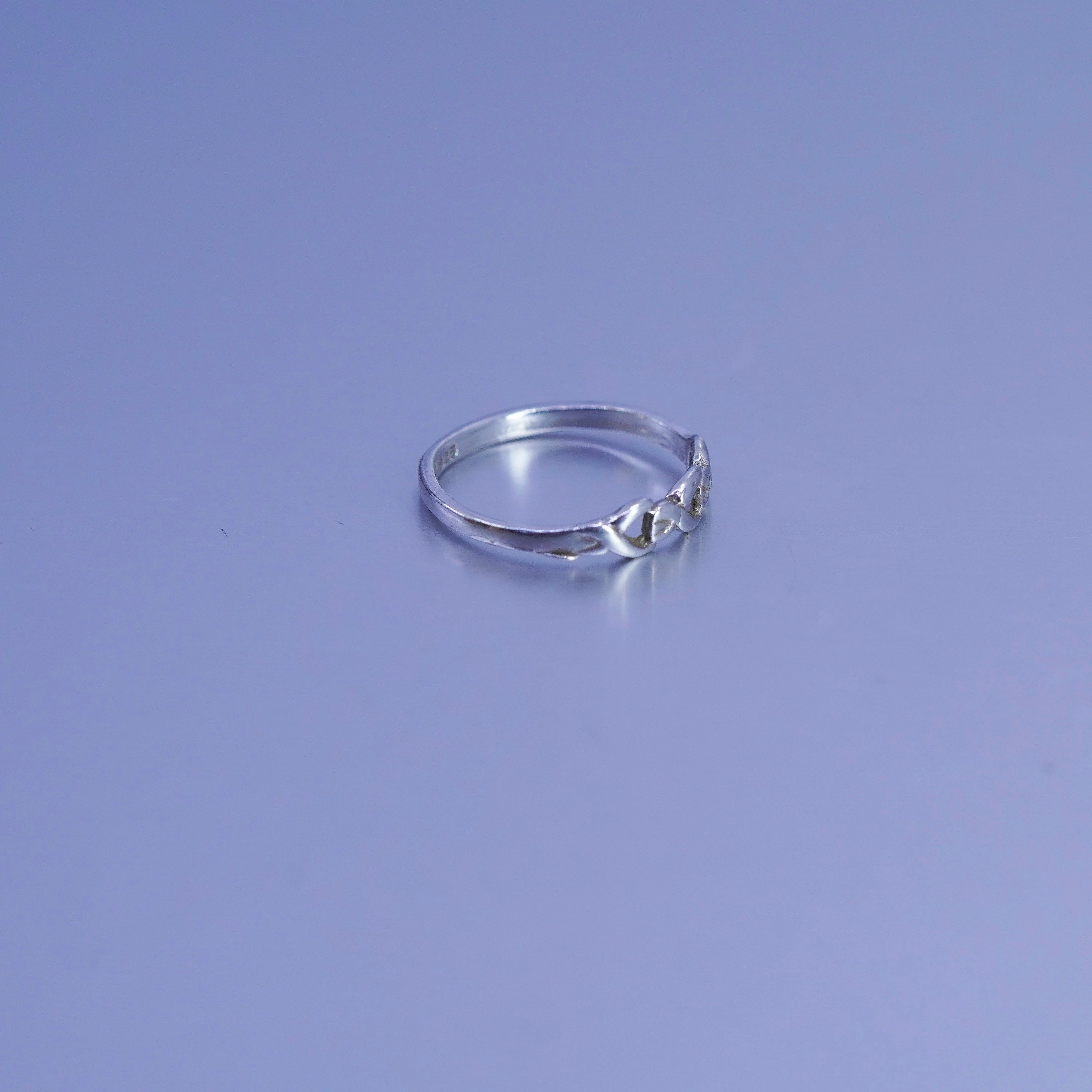 Size 4.75, Vintage Southwestern Sterling 925 Silver Ring