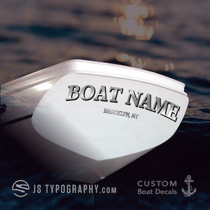 Boat decal, custom boat decal, custom boat sign, gold boat decals, gold leaf boat signs, custom boat name, gold boat lettering, boat names