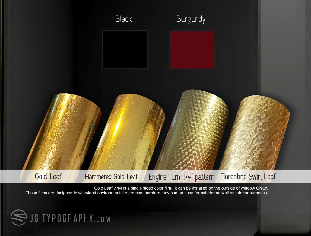 Gold Leaf Decals Gold Decals Custom Decals Personalized Etsy