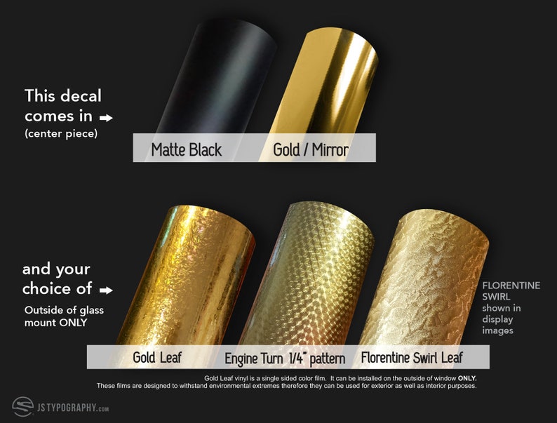 Gold Leaf Decals Gold Decals Custom Decals Gold Leaf Vinyl Etsy