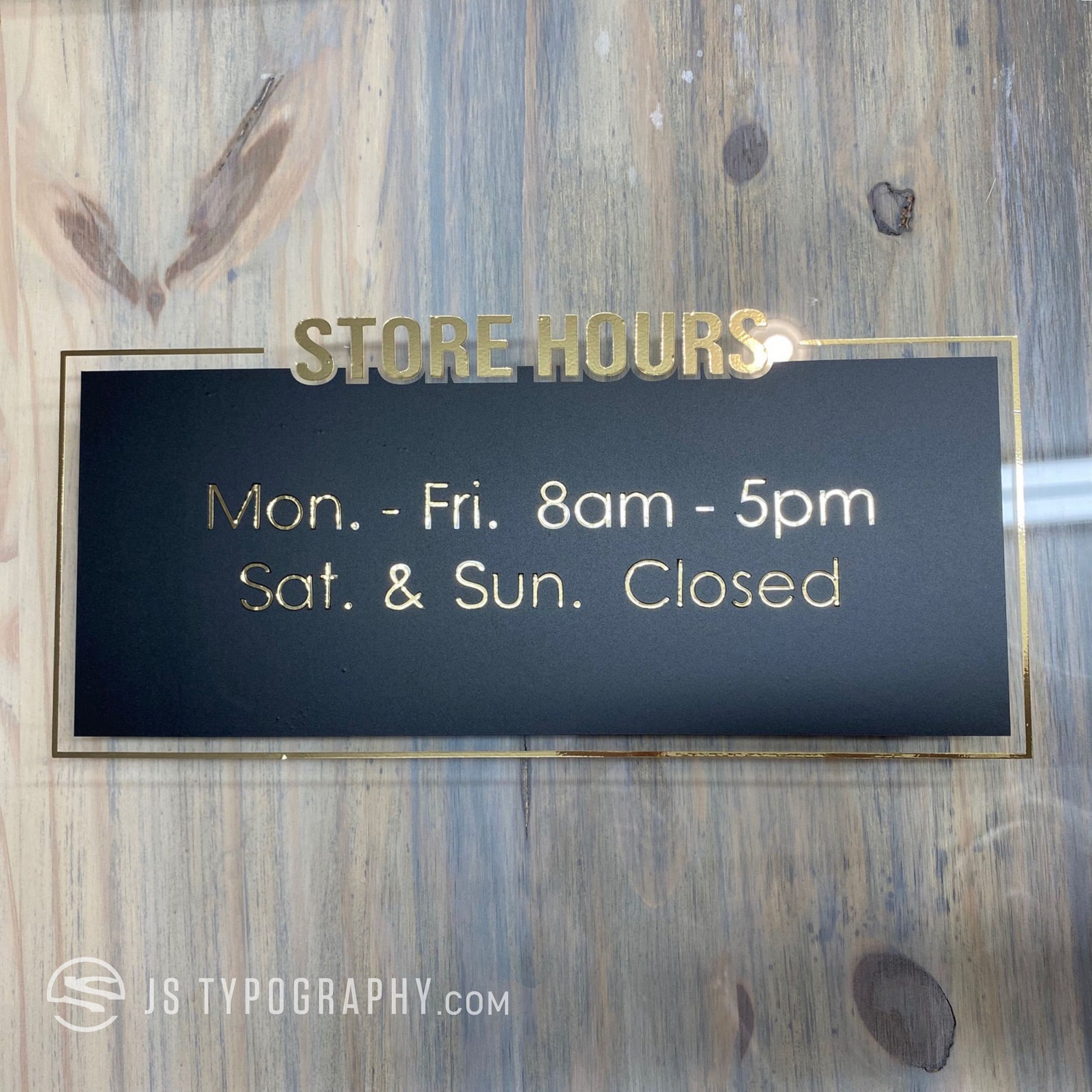 Store Hours Decal Business Hours Decals Store Hours Signs Etsy