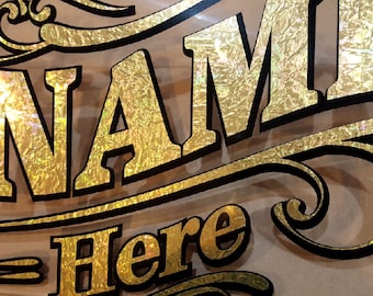 Gold leaf decals, Gold decals, Custom decals, Personalized decals,  Large Decals, Storefront Signs, Custom Signs, Custom Decals, Vinyl Decal