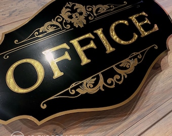 Gold Leaf Window Decal: Custom Storefront Lettering