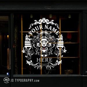 Custom store window decals, Personalized window decals, Custom logo decals, Storefront window decals, Custom store window stickers, Decals