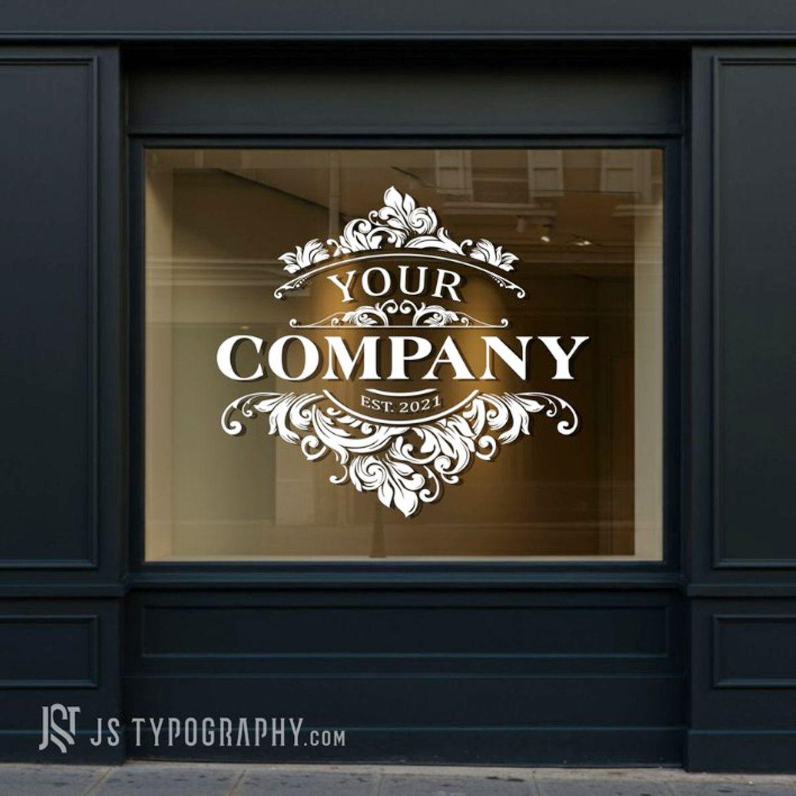Custom Storefront Window Decal Suited for Any Type of Business ...