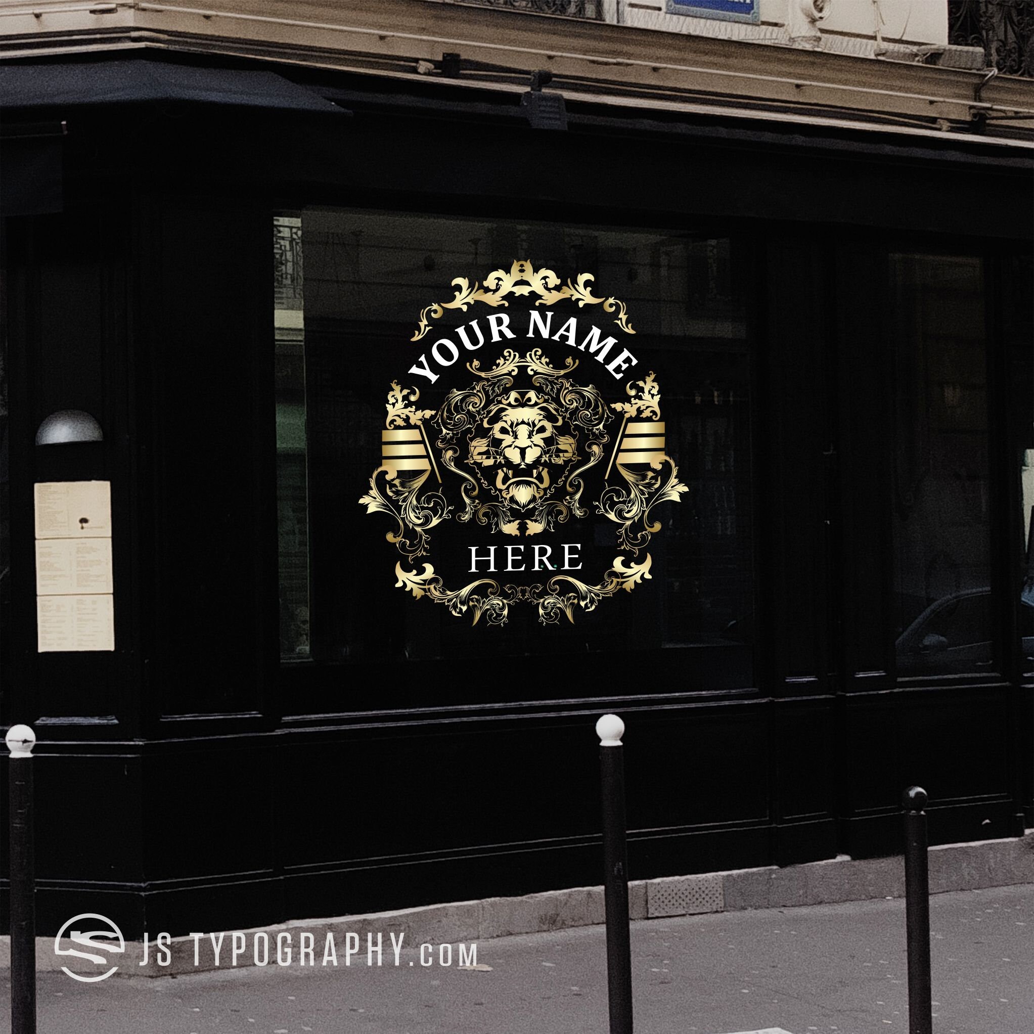 Gold Leaf Decals Gold Leaf Signs Victorian Era Signs Gold - Etsy Australia