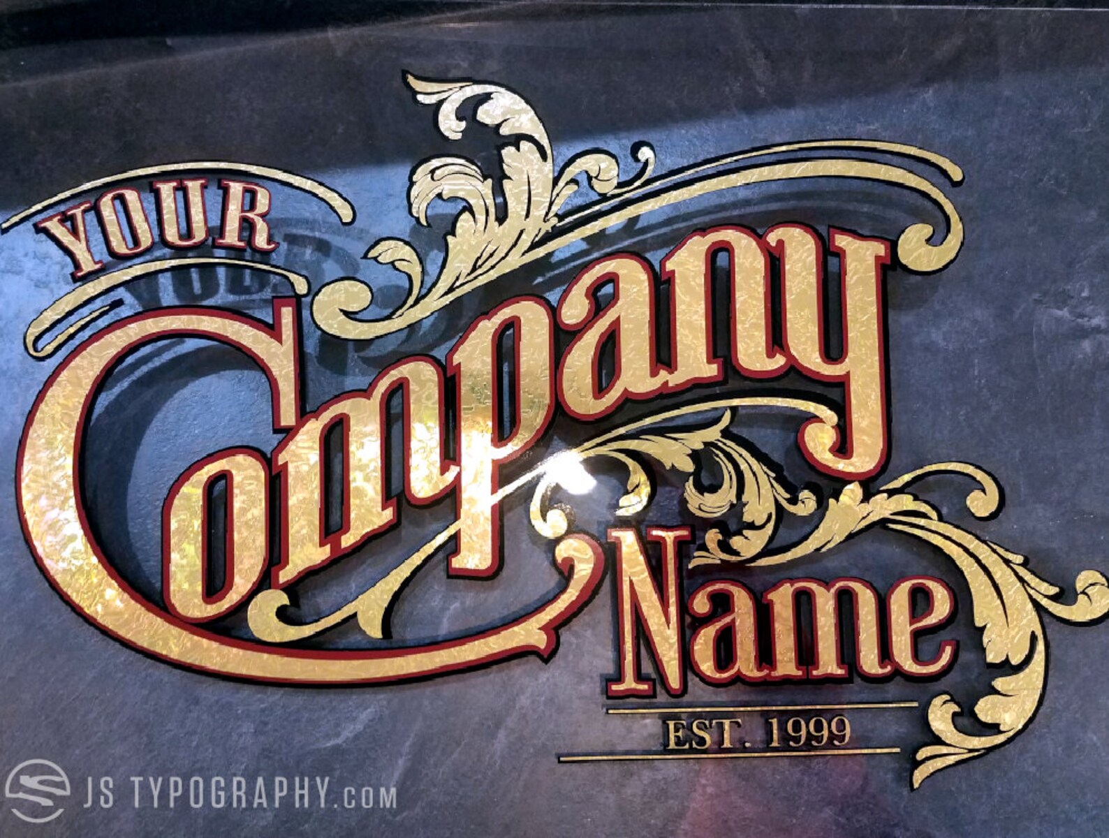 Gold Leaf Decals Gold Decals Custom Decals Personalized Etsy