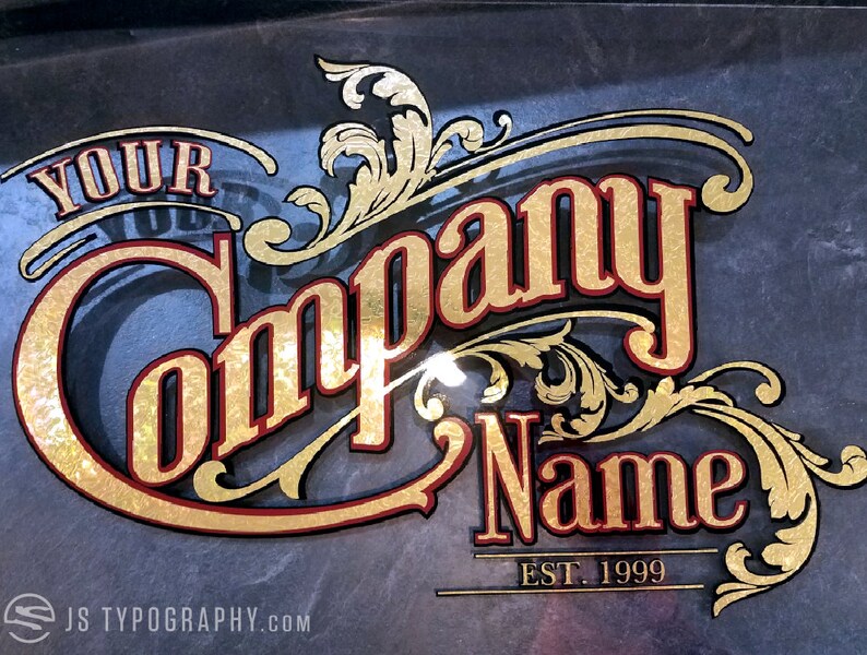 Gold Leaf Decals Gold Decals Custom Decals Personalized Etsy