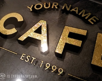 Gold leaf decals, Gold decals, Custom decals, Personalized decals, Large Decals, Storefront Signs, Custom Signs, Custom Decals, Vinyl Decal