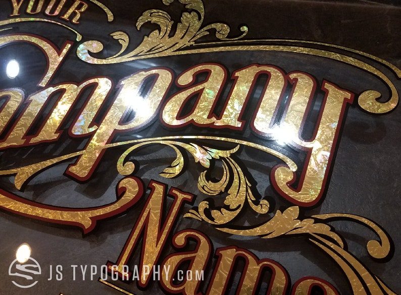 Gold Leaf Decals Gold Decals Custom Decals Personalized Etsy