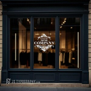 Custom Storefront Window Decal Suited for Any Type of Business ...