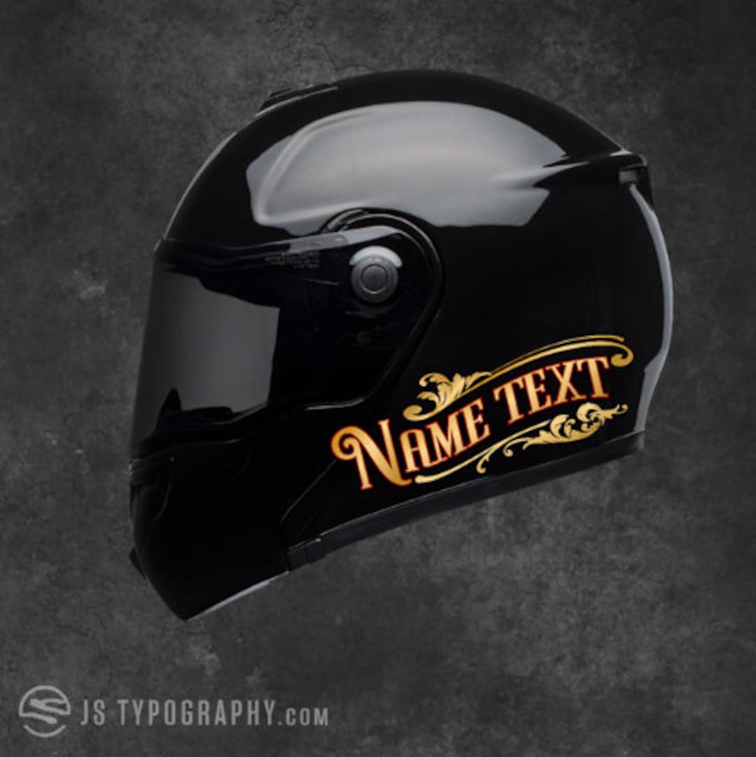 Helmet Decal, Custom Helmet Sticker, Personalized Helmet Decal